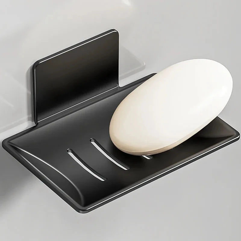 wall-mounted aluminum soap dish for practical and modern storage