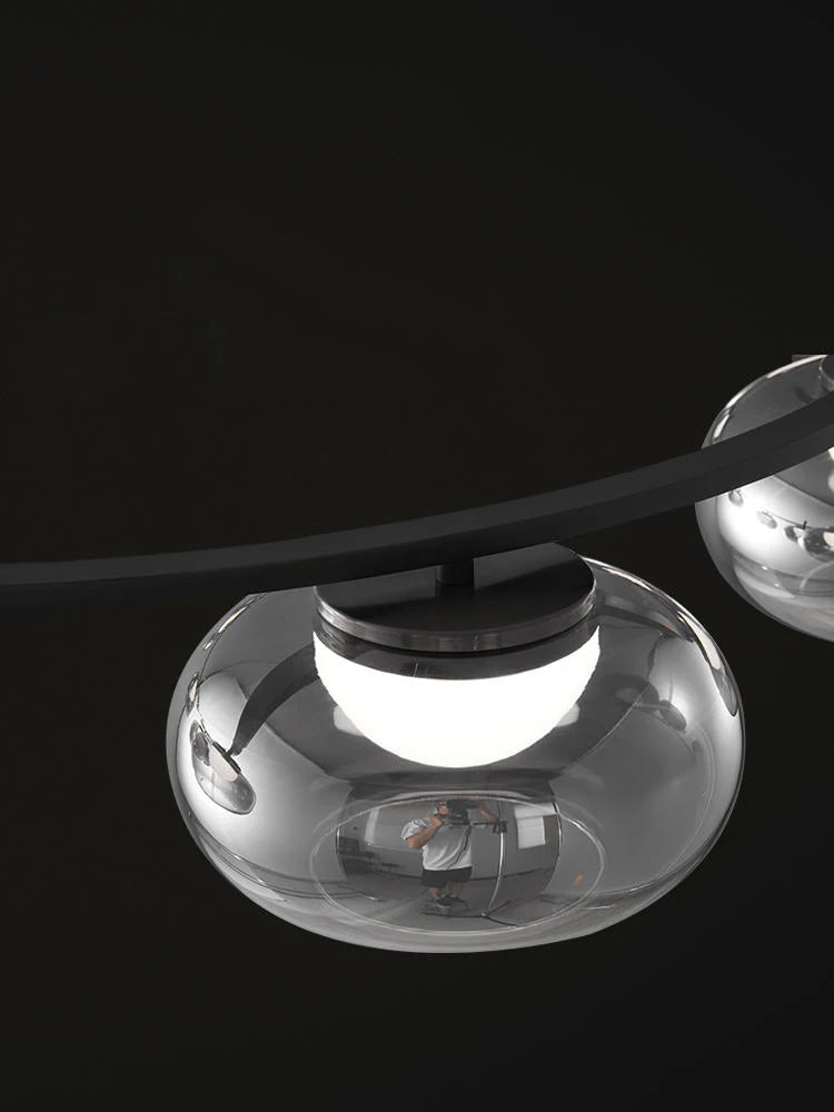 Luxury glass pendant light for modern decor - vue 6 sur 9