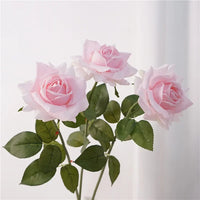 Artificial latex rose branch for decoration and gifts