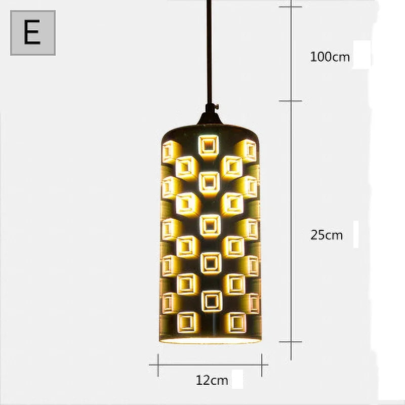 Coloured glass pendant light for modern and festive decoration - vue 10 sur 23