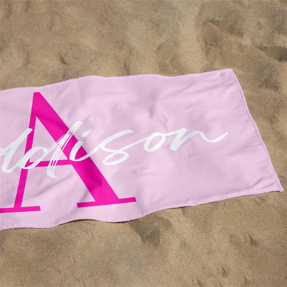 Personalised halloween children's beach towel with name