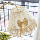 Decorative princess style fabric LED table lamps