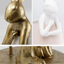 Nordic creative resin rabbit table lamps