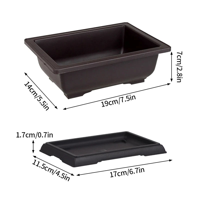 Rectangular clay effect flower pots for outdoor garden - vue 15 sur 30
