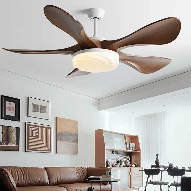 Modern ceiling light with silent fan for all spaces