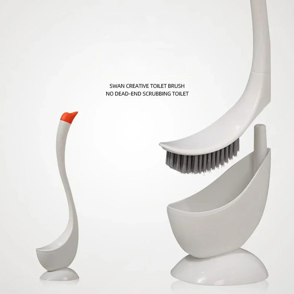 Vertical toilet brush for easy bathroom cleaning - vue 3 sur 9