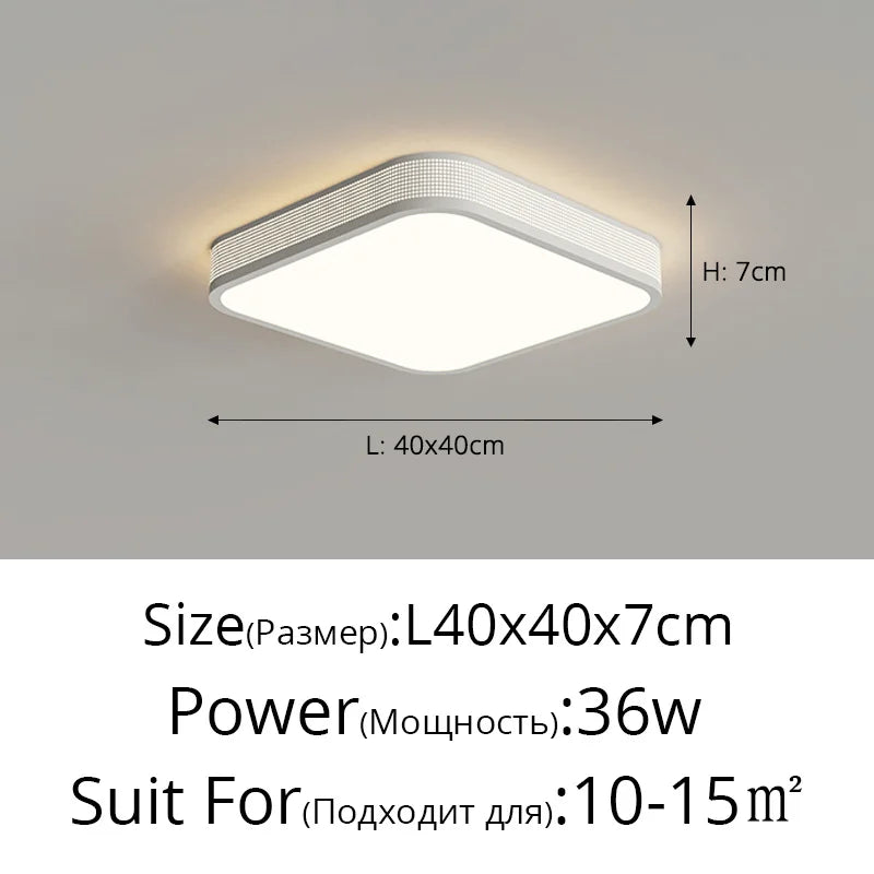 Qiyimei decorative circle square style LED ceiling light