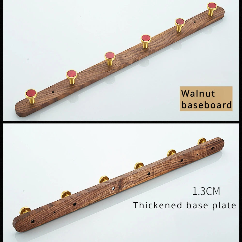 creative walnut wood hook for wall organization - vue 3 sur 26
