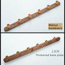 creative walnut wood hook for wall organization