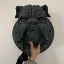 Vintage bulldog design resin wall light