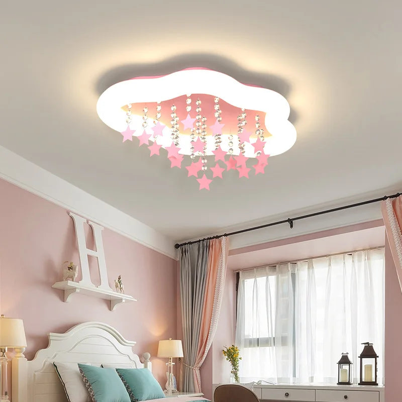 Nordic style star cloud lamp for children's room