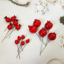 Set of 10 artificial berries for DIY wreaths