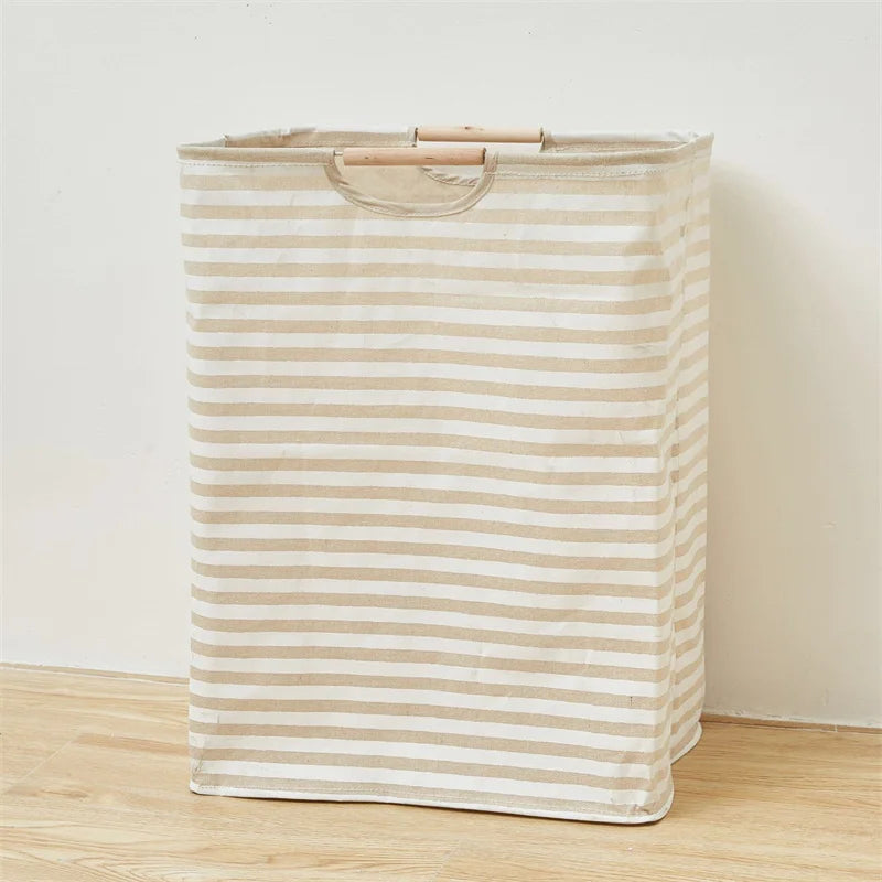 foldable storage basket for dirty laundry with handle - vue 9 sur 12