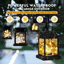 Waterproof solar LED lantern for garden and outdoor