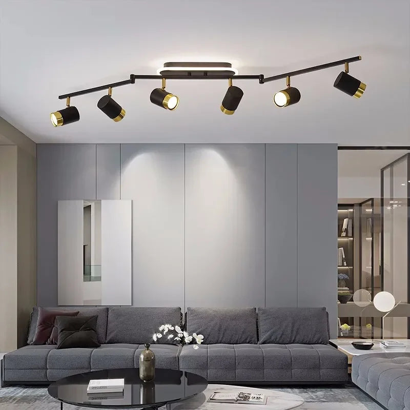 Modern decorative LED strip ceiling light for indoor use