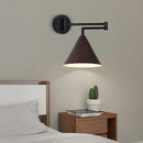 Modern minimalist adjustable wood wall light