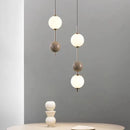 Glass LED pendant light with adjustable wire 4000k
