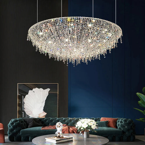 Luxury retro crystal chandelier for interior decoration - vue 7 sur 12