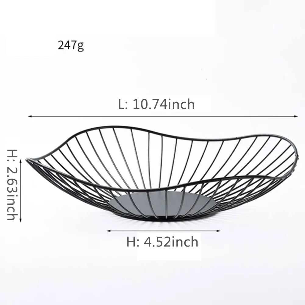 Multi-size iron fruit basket for versatile storage