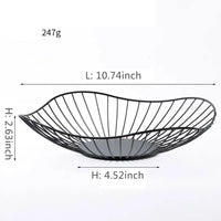 Multi-size iron fruit basket for versatile storage