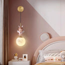 Modern angel wall light for children's bedroom decor
