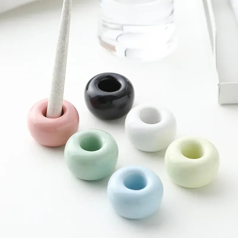 Ceramic toothbrush holder storage rack - vue 3 sur 12