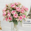 Artificial peony bouquet for weddings and home decor