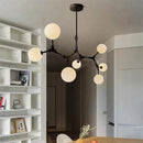 Nordic glass design chandelier for elegant lighting