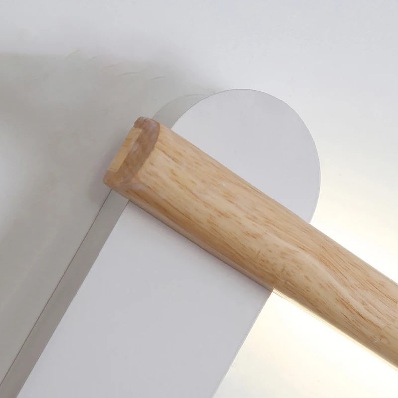 Nordic adjustable minimalist wood and metal wall light - vue 5 sur 9