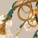 Rustic crystal chandelier for industrial indoor lighting
