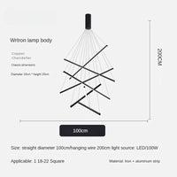 Modern Design Simple LED Ceiling Light, Penthouse Lobby Duplex Corridor Hotel Lobby Living Room Ceiling Decoration Chandelier