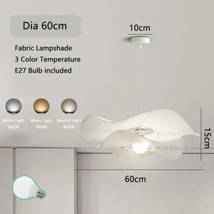 lustre moderne en tissu pour décoration intérieure élégante