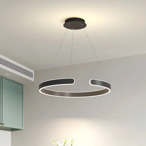 Modern Scandinavian chandelier for elegant indoor lighting - vue 3 sur 6
