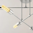 Modern nordic sputnik semi flush chandelier with electroplated finish