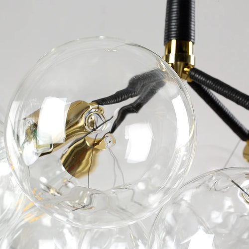 Modern glass pendant light for elegant interior decoration - vue 7 sur 24