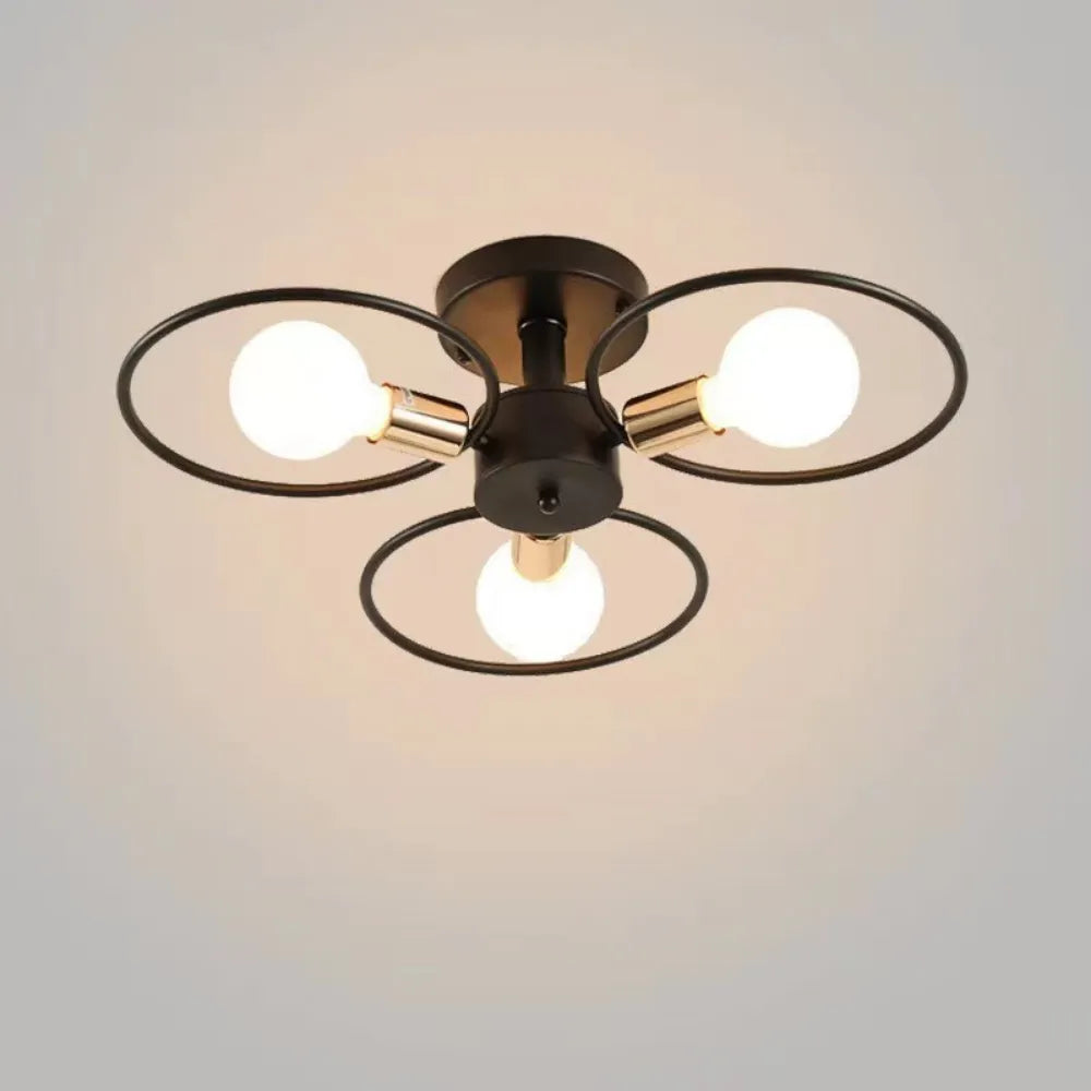 Modern decorative colour-changing LED ceiling light