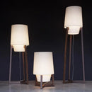 Japanese fabric floor lamp retro design for modern interiors