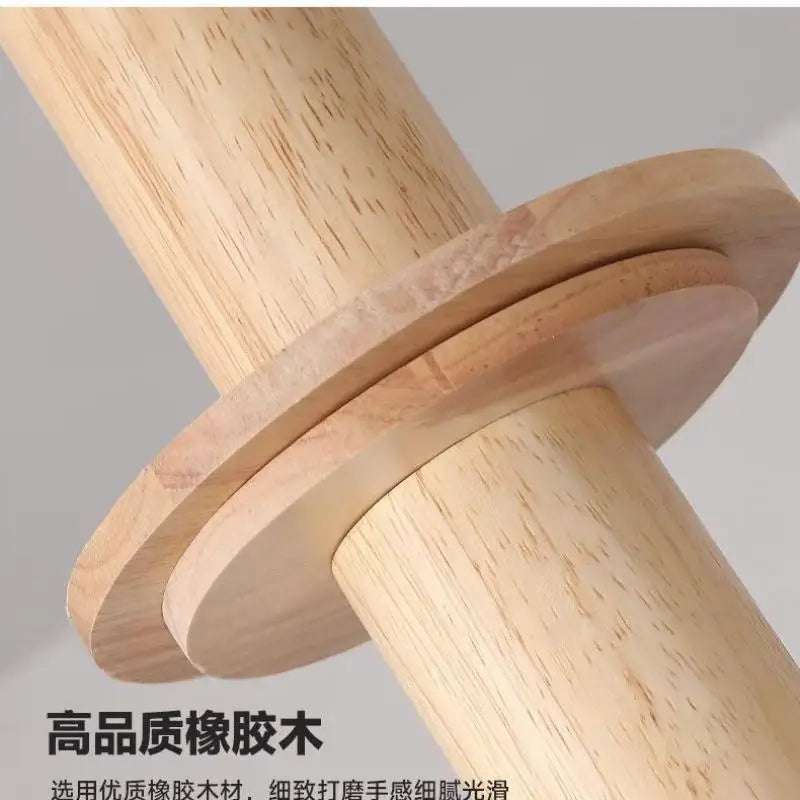 Modern log pendant light in Japanese style for an elegant interior - vue 6 sur 10
