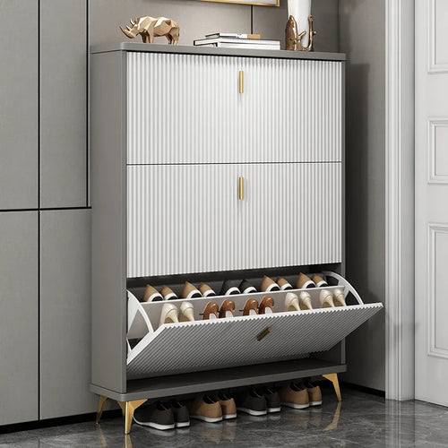 modern multi-layer shoe cabinet for optimal storage - vue 4 sur 18