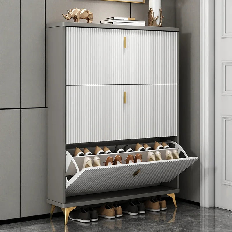modern multi-layer shoe cabinet for optimal storage - vue 4 sur 18