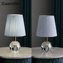 Modern crystal table lamp for interior decor and lighting