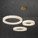 Modern luxury pendant light in Spanish natural marble and copper