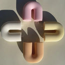 geometric u-shaped scented candles for home decor
