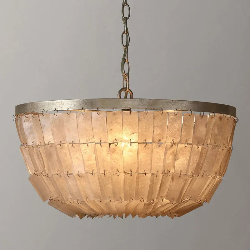 Retro shell chandelier for elegant interior decoration - vue 4 sur 14