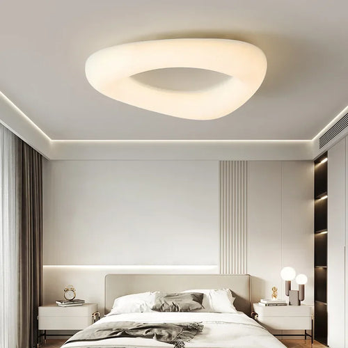 Modern acrylic ceiling light with minimalist nordic design - vue 4 sur 8