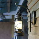 Vintage kerosene-style outdoor country wall light