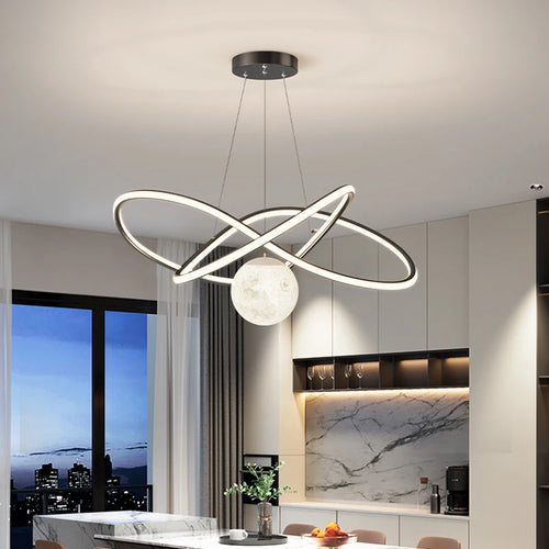 Modern aluminium pendant light for elegant interior decor - vue 3 sur 10