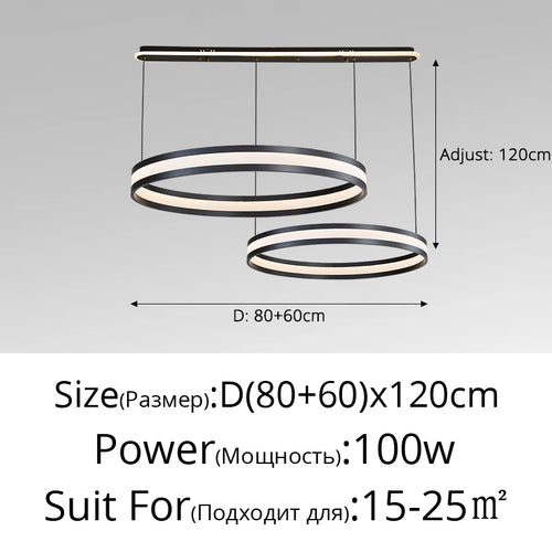 Modern Italian minimalist chandelier for a luxurious atmosphere - vue 15 sur 15