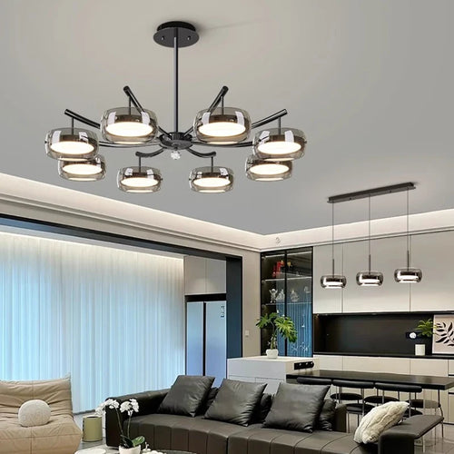 Decorative pendant chandelier for indoor living room lighting - vue 7 sur 8