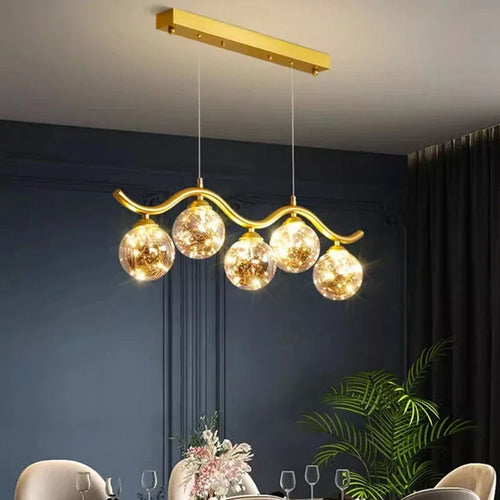 LED pendant light for living room, kitchen and restaurant - vue 6 sur 8